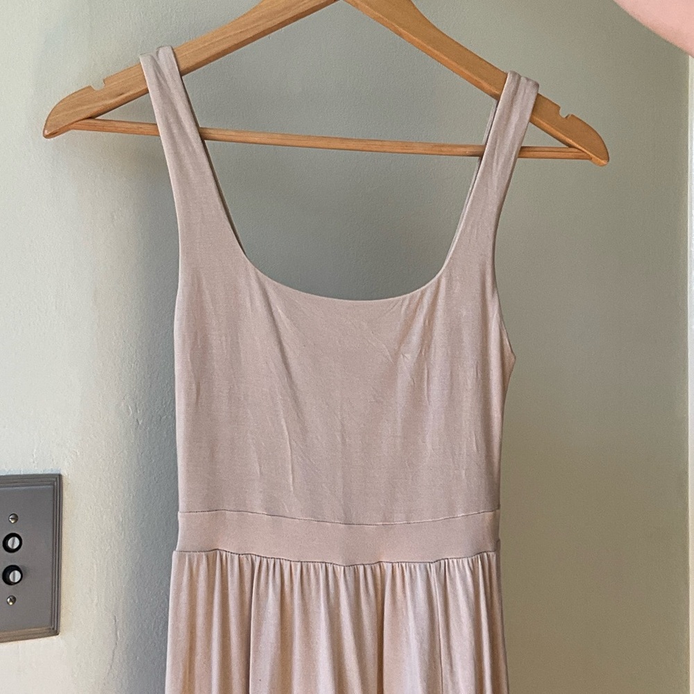 Wilfred Cream Scoop Midi Dress